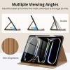 TiMOVO Case for iPad Pro 13 Inch M5 2025/M4 2024 (8th/7th Generation), Premium PU Leather Stand Cover with Pencil Holder, Auto Wake/Sleep, Multiple Viewing Angles, Black(Vintage Brown)