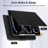 TiMOVO Case for iPad Pro 13 Inch M5 2025/M4 2024 (8th/7th Generation), Premium PU Leather Stand Cover with Pencil Holder, Auto Wake/Sleep, Multiple Viewing Angles, Black(Black)