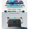 TiMOVO Dockable Case for Nintendo Switch 2 2025, TPU Grip Protective Cover Accessories with Ergonomic Design for Switch 2 Console & JoyCon, Shock-Absorption Anti-Scratch Precise Cutouts, Black(Gray)