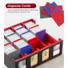 TiMOVO Trading Card Dividers for Commander Deck Boxes with Built-in Slots, 12 PCS Card Supporters Separator for MTG TCG Sports Cards Organizer Box, 2.91×3.35in, Red(Red)
