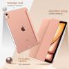 TiMOVO for iPad Air 11 Inch Case (M3/M2-2025/2024), iPad Air 5th Generation 2022/4th Gen 2020 10.9 Inch, Slim Hard Translucent Back Cover, Support Auto Wake/Sleep – Space Gray(Grapefruit)