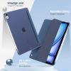 TiMOVO for iPad Air 11 Inch Case (M3/M2-2025/2024), iPad Air 5th Generation 2022/4th Gen 2020 10.9 Inch, Slim Hard Translucent Back Cover, Support Auto Wake/Sleep – Space Gray(Dark Sea Blue)