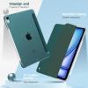 TiMOVO for iPad Air 11 Inch Case (M3/M2-2025/2024), iPad Air 5th Generation 2022/4th Gen 2020 10.9 Inch, Slim Hard Translucent Back Cover, Support Auto Wake/Sleep – Space Gray(Turquoise)
