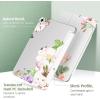 TiMOVO for iPad Air 11 Inch Case (M3/M2-2025/2024), iPad Air 5th Generation 2022/4th Gen 2020 10.9 Inch, Slim Hard Translucent Back Cover, Support Auto Wake/Sleep – Space Gray(Blooming Bouquet)