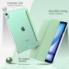 TiMOVO for iPad Air 11 Inch Case (M3/M2-2025/2024), iPad Air 5th Generation 2022/4th Gen 2020 10.9 Inch, Slim Hard Translucent Back Cover, Support Auto Wake/Sleep – Space Gray(Green)