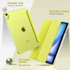 TiMOVO for iPad Air 11 Inch Case (M3/M2-2025/2024), iPad Air 5th Generation 2022/4th Gen 2020 10.9 Inch, Slim Hard Translucent Back Cover, Support Auto Wake/Sleep – Space Gray(Cyber Lime)