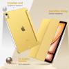 TiMOVO for iPad Air 11 Inch Case (M3/M2-2025/2024), iPad Air 5th Generation 2022/4th Gen 2020 10.9 Inch, Slim Hard Translucent Back Cover, Support Auto Wake/Sleep – Space Gray(Light Yellow)