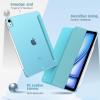 TiMOVO for iPad Air 11 Inch Case (M3/M2-2025/2024), iPad Air 5th Generation 2022/4th Gen 2020 10.9 Inch, Slim Hard Translucent Back Cover, Support Auto Wake/Sleep – Space Gray(Azure)