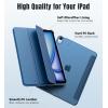 TiMOVO for iPad Air 11 Inch Case (M3/M2-2025/2024), iPad Air 5th Generation 2022/4th Gen 2020 10.9 Inch, Slim Hard Translucent Back Cover, Support Auto Wake/Sleep – Space Gray(A-Abyss Blue)