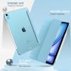 TiMOVO for iPad Air 11 Inch Case (M3/M2-2025/2024), iPad Air 5th Generation 2022/4th Gen 2020 10.9 Inch, Slim Hard Translucent Back Cover, Support Auto Wake/Sleep – Space Gray(A-misty blue)