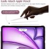 TiMOVO for iPad Air 11 Inch Case (M3/M2-2025/2024), iPad Air 5th Generation 2022/4th Gen 2020 10.9 Inch, Slim Hard Translucent Back Cover, Support Auto Wake/Sleep – Space Gray(Smokey Purple)