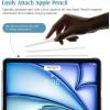 TiMOVO for iPad Air 11 Inch Case (M3/M2-2025/2024), iPad Air 5th Generation 2022/4th Gen 2020 10.9 Inch, Slim Hard Translucent Back Cover, Support Auto Wake/Sleep – Space Gray(A-misty blue)