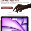TiMOVO for iPad Air 11 Inch Case (M3/M2-2025/2024), iPad Air 5th Generation 2022/4th Gen 2020 10.9 Inch, Slim Hard Translucent Back Cover, Support Auto Wake/Sleep – Space Gray(Red)