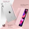 TiMOVO for iPad Air 11 Inch Case (M3/M2-2025/2024), iPad Air 5th Generation 2022/4th Gen 2020 10.9 Inch, Slim Hard Translucent Back Cover, Support Auto Wake/Sleep – Space Gray(Light Pink)