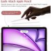 TiMOVO for iPad Air 11 Inch Case (M3/M2-2025/2024), iPad Air 5th Generation 2022/4th Gen 2020 10.9 Inch, Slim Hard Translucent Back Cover, Support Auto Wake/Sleep – Space Gray(Rose Gold)