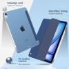 TiMOVO for iPad Air 11 Inch Case (M3/M2-2025/2024), iPad Air 5th Generation 2022/4th Gen 2020 10.9 Inch, Slim Hard Translucent Back Cover, Support Auto Wake/Sleep – Space Gray(Navy Blue)
