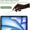 TiMOVO for iPad Air 11 Inch Case (M3/M2-2025/2024), iPad Air 5th Generation 2022/4th Gen 2020 10.9 Inch, Slim Hard Translucent Back Cover, Support Auto Wake/Sleep – Space Gray(Green)