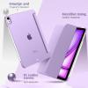 TiMOVO for iPad Air 11 Inch Case (M3/M2-2025/2024), iPad Air 5th Generation 2022/4th Gen 2020 10.9 Inch, Slim Hard Translucent Back Cover, Support Auto Wake/Sleep – Space Gray(Taro Purple)