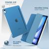 TiMOVO for iPad Air 11 Inch Case (M3/M2-2025/2024), iPad Air 5th Generation 2022/4th Gen 2020 10.9 Inch, Slim Hard Translucent Back Cover, Support Auto Wake/Sleep – Space Gray(KBW Peacock Blue)