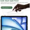 TiMOVO for iPad Air 11 Inch Case (M3/M2-2025/2024), iPad Air 5th Generation 2022/4th Gen 2020 10.9 Inch, Slim Hard Translucent Back Cover, Support Auto Wake/Sleep – Space Gray(Midnight Green)