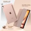 TiMOVO for iPad Air 11 Inch Case (M3/M2-2025/2024), iPad Air 5th Generation 2022/4th Gen 2020 10.9 Inch, Slim Hard Translucent Back Cover, Support Auto Wake/Sleep – Space Gray(Milky Coffee)