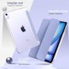 TiMOVO for iPad Air 11 Inch Case (M3/M2-2025/2024), iPad Air 5th Generation 2022/4th Gen 2020 10.9 Inch, Slim Hard Translucent Back Cover, Support Auto Wake/Sleep – Space Gray(A-Lavender Purple)