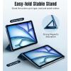 TiMOVO for iPad Air 11 Inch Case (M3/M2-2025/2024), iPad Air 5th Generation 2022/4th Gen 2020 10.9 Inch, Slim Hard Translucent Back Cover, Support Auto Wake/Sleep – Space Gray(A-Abyss Blue)