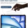 TiMOVO for iPad Air 11 Inch Case (M3/M2-2025/2024), iPad Air 5th Generation 2022/4th Gen 2020 10.9 Inch, Slim Hard Translucent Back Cover, Support Auto Wake/Sleep – Space Gray(Dark Sea Blue)