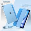 TiMOVO for iPad Air 11 Inch Case (M3/M2-2025/2024), iPad Air 5th Generation 2022/4th Gen 2020 10.9 Inch, Slim Hard Translucent Back Cover, Support Auto Wake/Sleep – Space Gray(Dodger Blue)