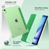 TiMOVO for iPad Air 11 Inch Case (M3/M2-2025/2024), iPad Air 5th Generation 2022/4th Gen 2020 10.9 Inch, Slim Hard Translucent Back Cover, Support Auto Wake/Sleep – Space Gray(Oily Green)