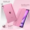 TiMOVO for iPad Air 11 Inch Case (M3/M2-2025/2024), iPad Air 5th Generation 2022/4th Gen 2020 10.9 Inch, Slim Hard Translucent Back Cover, Support Auto Wake/Sleep – Space Gray(Fondant Pink)