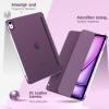 TiMOVO for iPad Air 11 Inch Case (M3/M2-2025/2024), iPad Air 5th Generation 2022/4th Gen 2020 10.9 Inch, Slim Hard Translucent Back Cover, Support Auto Wake/Sleep – Space Gray(Dark Purple)