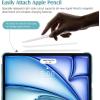 TiMOVO for iPad Air 11 Inch Case (M3/M2-2025/2024), iPad Air 5th Generation 2022/4th Gen 2020 10.9 Inch, Slim Hard Translucent Back Cover, Support Auto Wake/Sleep – Space Gray(Azure)