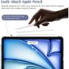 TiMOVO for iPad Air 11 Inch Case (M3/M2-2025/2024), iPad Air 5th Generation 2022/4th Gen 2020 10.9 Inch, Slim Hard Translucent Back Cover, Support Auto Wake/Sleep – Space Gray(A-Lavender Purple)