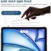 TiMOVO for iPad Air 11 Inch Case (M3/M2-2025/2024), iPad Air 5th Generation 2022/4th Gen 2020 10.9 Inch, Slim Hard Translucent Back Cover, Support Auto Wake/Sleep – Space Gray(White)