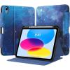 TiMOVO Case for iPad (A16) 11th Generation 11 Inch 2025, iPad 10th Generation 10.9 inch 2022 with Pencil Holder, Protective Folio Stand Cover, Multi-Angle Viewing, Blue Starry Sky(Blue Starry Sky)