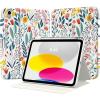 TiMOVO Case for iPad (A16) 11th Generation 11 Inch 2025, iPad 10th Generation 10.9 inch 2022 with Pencil Holder, Protective Folio Stand Cover, Multi-Angle Viewing, Blue Starry Sky(Flowers)