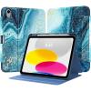 TiMOVO Case for iPad (A16) 11th Generation 11 Inch 2025, iPad 10th Generation 10.9 inch 2022 with Pencil Holder, Protective Folio Stand Cover, Multi-Angle Viewing, Blue Starry Sky(Gilding Texture)