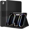 TiMOVO Case for iPad Pro 13 Inch M5 2025/M4 2024 (8th/7th Generation), Premium PU Leather Stand Cover with Pencil Holder, Auto Wake/Sleep, Multiple Viewing Angles, Black(Black)