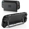 TiMOVO Dockable Case for Nintendo Switch 2 2025, TPU Grip Protective Cover Accessories with Ergonomic Design for Switch 2 Console & JoyCon, Shock-Absorption Anti-Scratch Precise Cutouts, Black(Black)