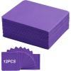 TiMOVO Trading Card Dividers for Commander Deck Boxes with Built-in Slots, 12 PCS Card Supporters Separator for MTG TCG Sports Cards Organizer Box, 2.91×3.35in, Red(Purple)