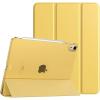 TiMOVO for iPad Air 11 Inch Case (M3/M2-2025/2024), iPad Air 5th Generation 2022/4th Gen 2020 10.9 Inch, Slim Hard Translucent Back Cover, Support Auto Wake/Sleep – Space Gray(Light Yellow)