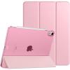 TiMOVO for iPad Air 11 Inch Case (M3/M2-2025/2024), iPad Air 5th Generation 2022/4th Gen 2020 10.9 Inch, Slim Hard Translucent Back Cover, Support Auto Wake/Sleep – Space Gray(Flowers Pink)