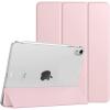 TiMOVO for iPad Air 11 Inch Case (M3/M2-2025/2024), iPad Air 5th Generation 2022/4th Gen 2020 10.9 Inch, Slim Hard Translucent Back Cover, Support Auto Wake/Sleep – Space Gray(Light Pink)