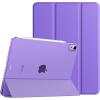 TiMOVO for iPad Air 11 Inch Case (M3/M2-2025/2024), iPad Air 5th Generation 2022/4th Gen 2020 10.9 Inch, Slim Hard Translucent Back Cover, Support Auto Wake/Sleep – Space Gray(Hibiscus Purple)