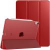 TiMOVO for iPad Air 11 Inch Case (M3/M2-2025/2024), iPad Air 5th Generation 2022/4th Gen 2020 10.9 Inch, Slim Hard Translucent Back Cover, Support Auto Wake/Sleep – Space Gray(Red)
