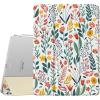 TiMOVO for iPad Air 11 Inch Case (M3/M2-2025/2024), iPad Air 5th Generation 2022/4th Gen 2020 10.9 Inch, Slim Hard Translucent Back Cover, Support Auto Wake/Sleep – Space Gray(Flowers)