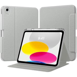 TiMOVO Case for iPad (A16) 11th Generation 11 Inch 2025, iPad 10th Generation 10.9 inch 2022 with Pencil Holder, Protective Folio Stand Cover, Multi-Angle Viewing, Blue Starry Sky(Silver)
