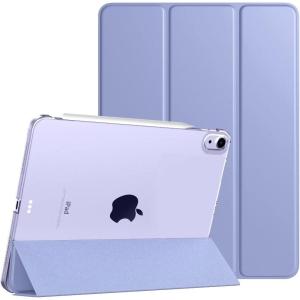 TiMOVO for iPad Air 11 Inch Case (M3/M2-2025/2024), iPad Air 5th Generation 2022/4th Gen 2020 10.9 Inch, Slim Hard Translucent Back Cover, Support Auto Wake/Sleep – Space Gray(A-Lavender Purple)