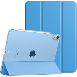 TiMOVO for iPad Air 11 Inch Case (M3/M2-2025/2024), iPad Air 5th Generation 2022/4th Gen 2020 10.9 Inch, Slim Hard Translucent Back Cover, Support Auto Wake/Sleep – Space Gray(Dodger Blue)